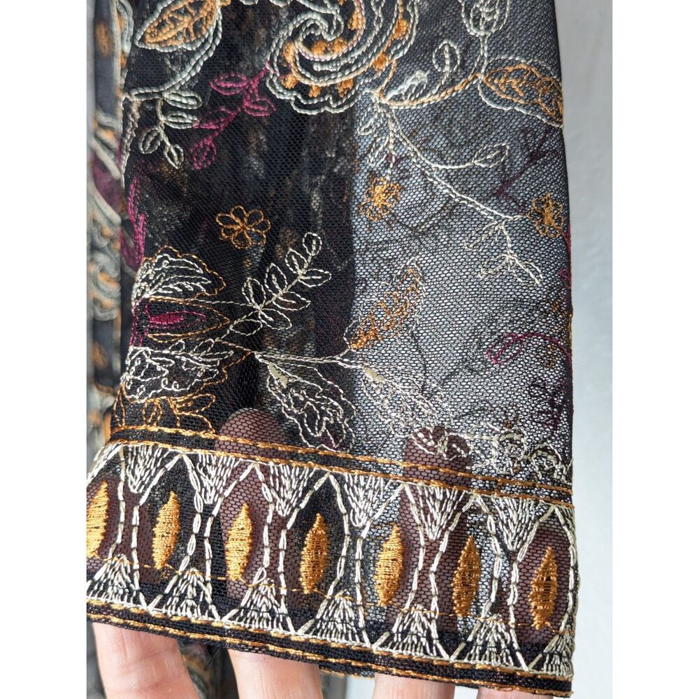 Catherines Plus Size Boho Sheer Open Front Top Si… - image 8